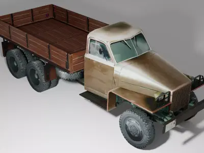 Dump Loader Star Truck Low-poly 3D model