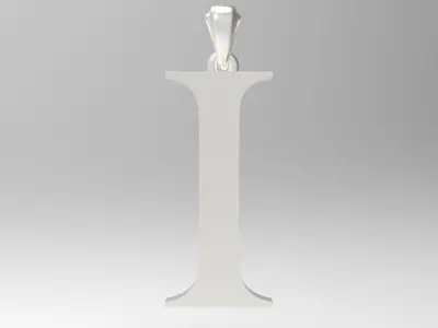 Alphabet Latin I 3D print model