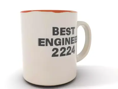 Best Engineer Mug  model pack Low-poly 3D model