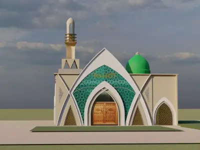 Masjid mosque  model 3D model