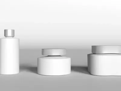 Bathroom Container Set Free 3D model