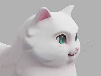 CAT - MITIZI  Low-poly 3D model