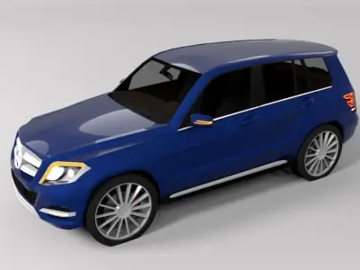 MERCEDES GLK LOWPOLY Low-poly 3D model