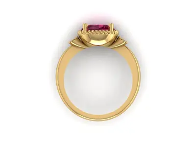 Ruby Ring Free 3D print model