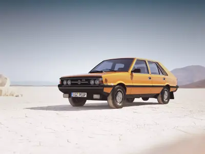 Eastern europe car FSO Polonez 3D model