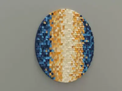 Modern Wall Decor Sculpture 3D model