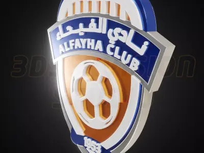 Al Fayha logo - Cinematic - 3D print 3D model