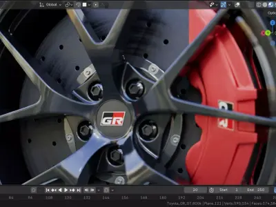 Toyota GR GT - 2025 Low-poly 3D model