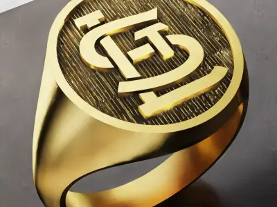 St Louis Cardinals Baseball Fans Rings 3D Print Models 3D print model