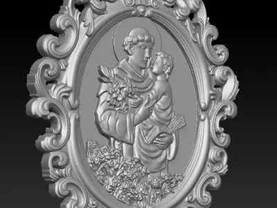 Saint Anthony 3D print model
