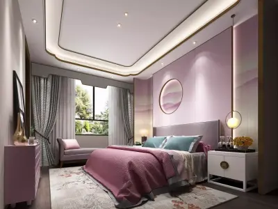 Children Room Interior 3D model 20