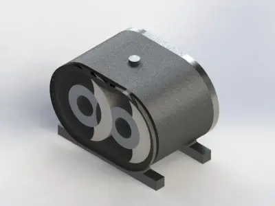 Rotary steam engine Free 3D model