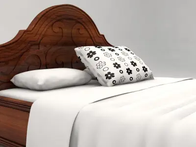 King Bed 3D model