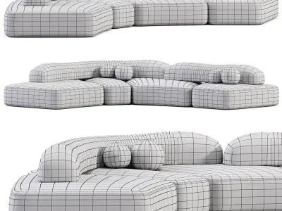 On The Rocks Sofa 3D model