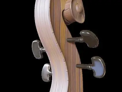 Violin Low-poly 3D model