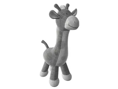 Giraffe plushie doll 3D model