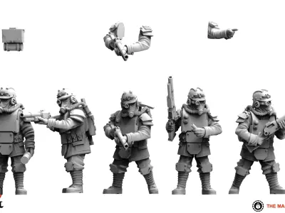 Valour Korps - Engineers 3D print model