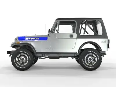 Jeep CJ7 1982  3D model
