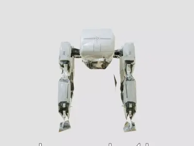 Industrial Mecha Exoskeleton Robot Low-poly 3D model