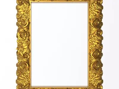 Carved Picture Frame 3D model 3
