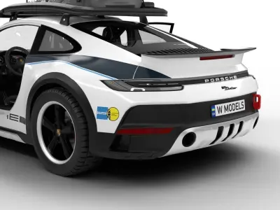 Porsche 911 Dakar Rallye 1974 HQ 3D model