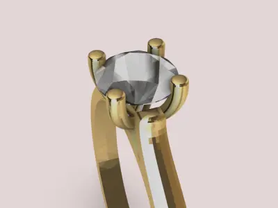 Cathedral Ring 3D print model