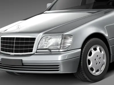 Mercedes-Benz S-class W140 1991-1998 3D model