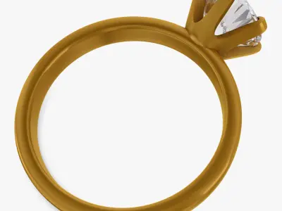 Diamond Gold Ring v 1 3D model