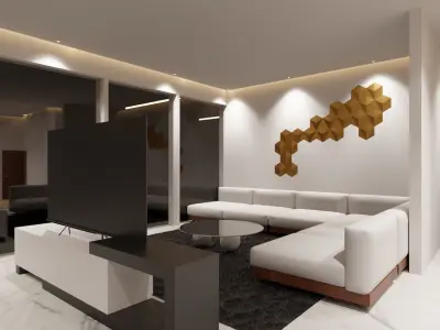 modern luxury house model 1 3D model