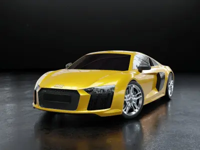 Audi R8 2016 - Rigged 3D model