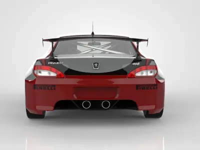 Peugeot 406 Coupe Silhouette  3D model