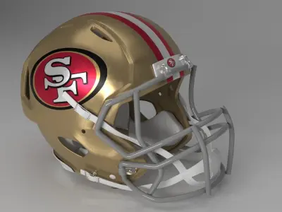 Helmet NFL Casco sport pro 3D model