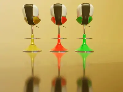 Bar stool retro  3D model