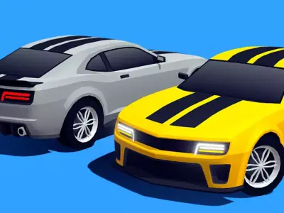 Dodge Challenger Look-Alike Arcade Racing 3D Model - Game Ready Low-poly 3D model