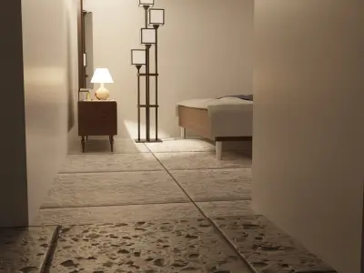 House Architecture Low-poly 3D model