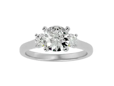 Solitaire ring model 3D print model get