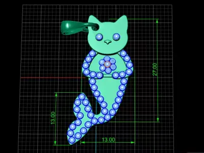 CAT FACES DOLLPHANT  3D PRINTABLE MODEL  Free 3D print model