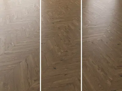 Parquet Oak Estate NEW Brushed set 1 3D model