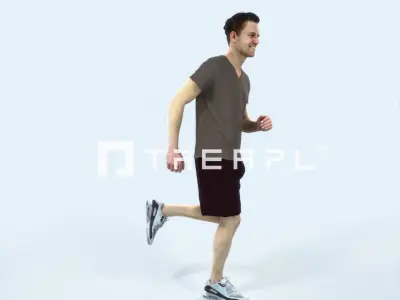 Virtue 02H Running Jogging Football Sports Man Low-poly 3D model