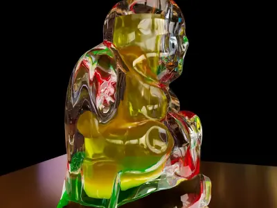 Budha like Vase 3D print model