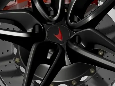 Mclaren 570S coupe wheel 2015 3D model