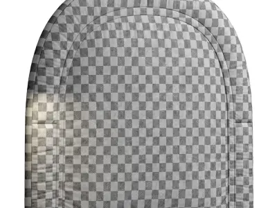 Headboard 2 variant with 5 materials 3D model