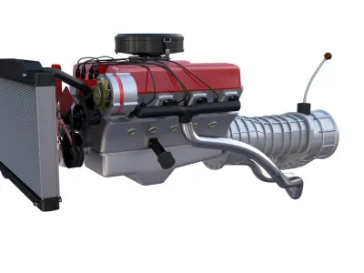 V8 Engine assembly 3D model