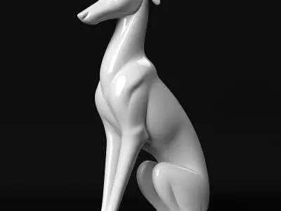 Italian Greyhound 3D print model