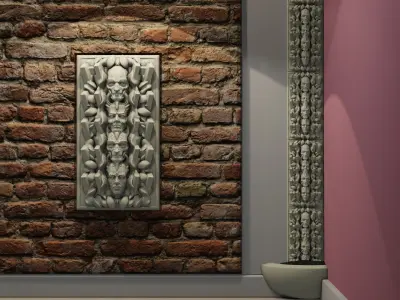 Decorative strip 3D print model