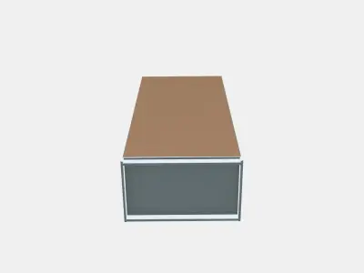 PAX - BERGSBO Wardrobe Low-poly 3D model
