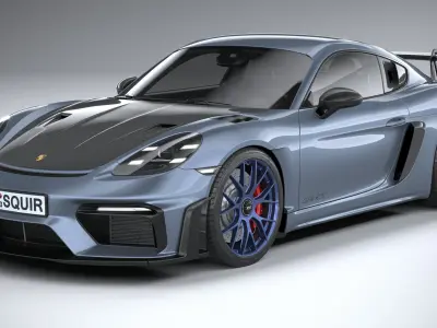 Porsche 718 Cayman GT4 RS 2022 3D model