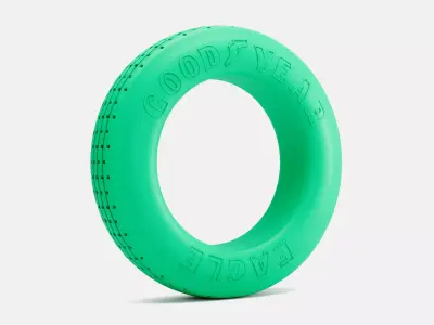 15x4 Goodyear Eagle Front Runner 26 Tire 3D print model