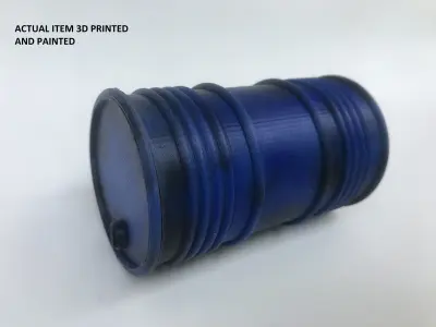 RC Oil Drum Crawler Car RC Truck Car Decor Parts 3D print model