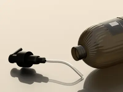 Luxury Hand Wash and Body Cream Low-poly 3D model